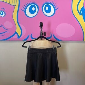 ATKO Black Leather Skirt